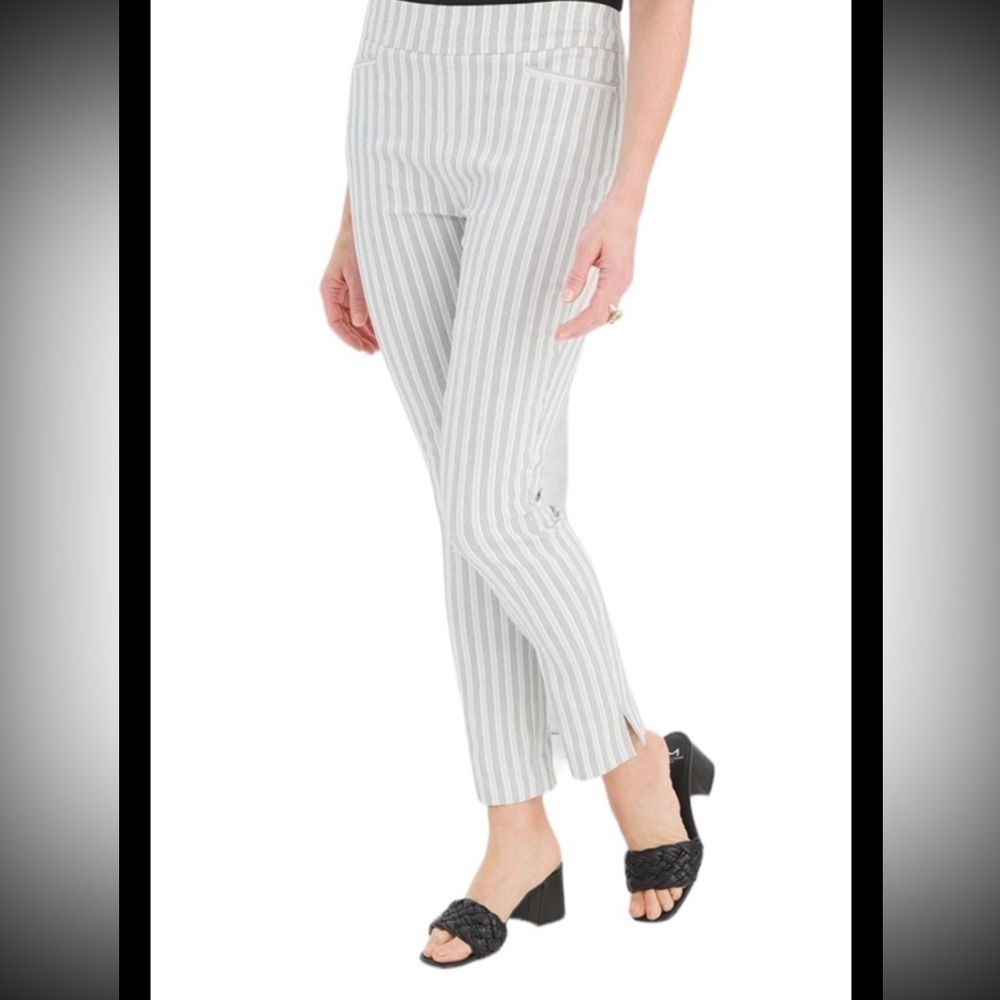Chicos So Slimming Fine Lines Ankle Pants Women’s Size Small Chicos size 0 - Picture 5 of 9